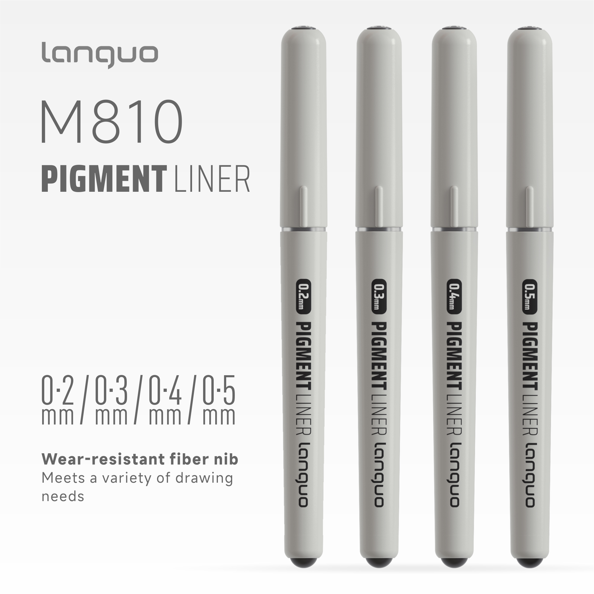 LANGUO 0.2/0.3/0.4/0.5 mm Micr - Copic Marker Sketch ulasan dan harga