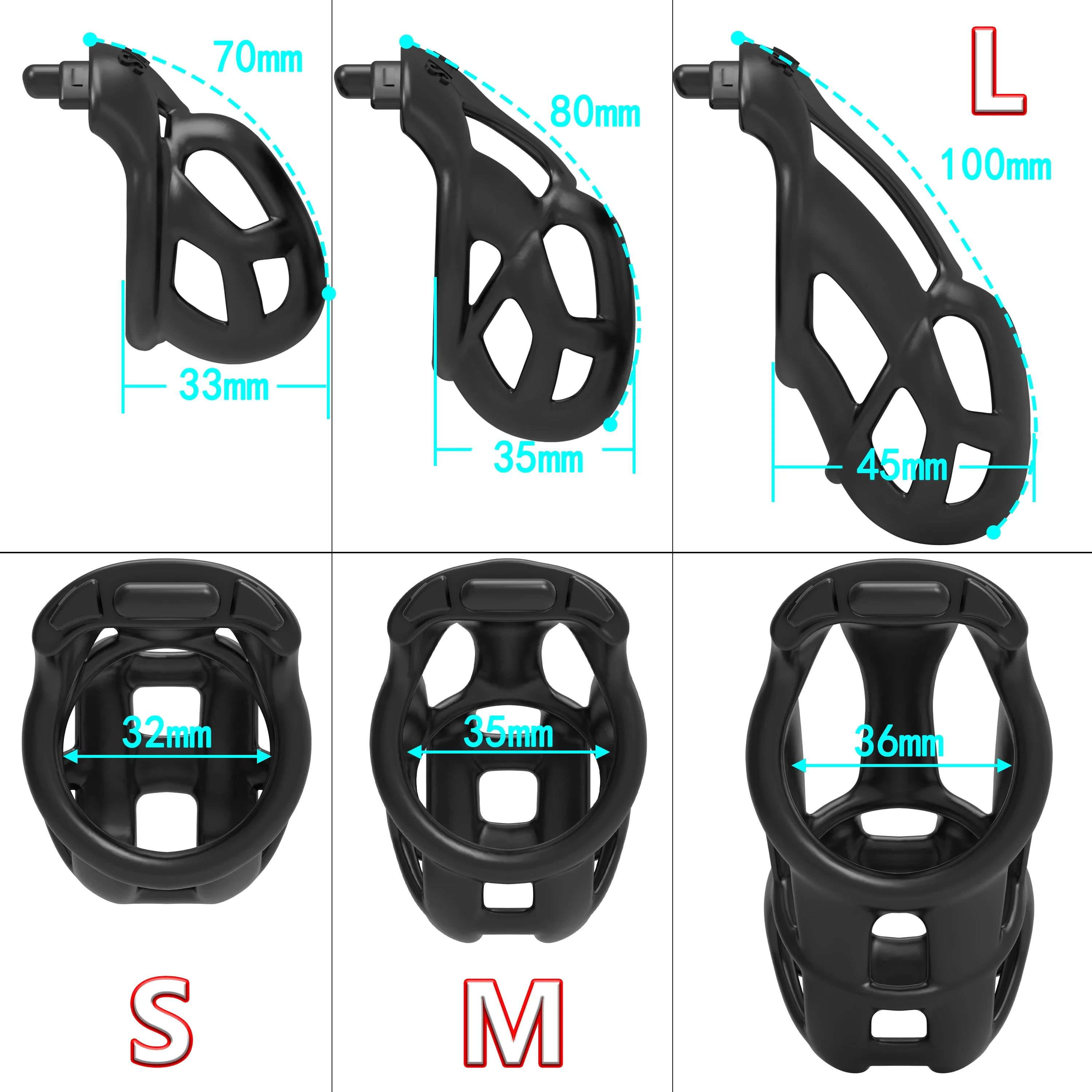 New 2.0 Arc Ring Chastity Cage - Crafting Resin ulasan dan harga