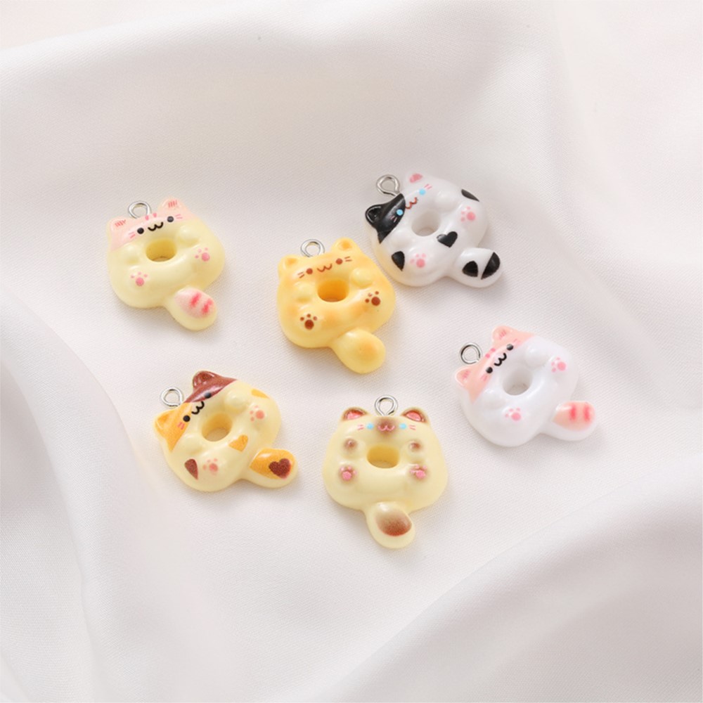 10Pcs Kawaii Cartoon Cat Resin - Resin Crafts Diy ulasan dan harga