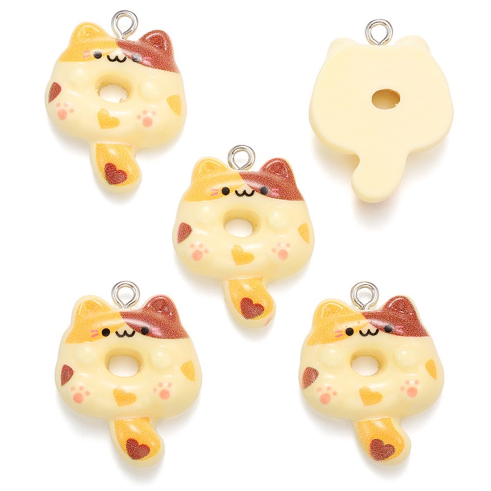 10Pcs Kawaii Cartoon Cat Resin - Resin Crafts Diy ulasan dan harga