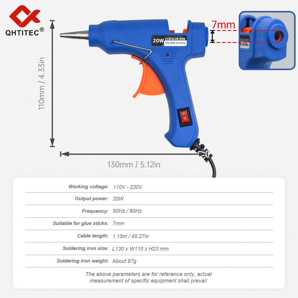 JCD 20W Hot Melt Glue Gun With - Heat Gun Small ulasan dan harga