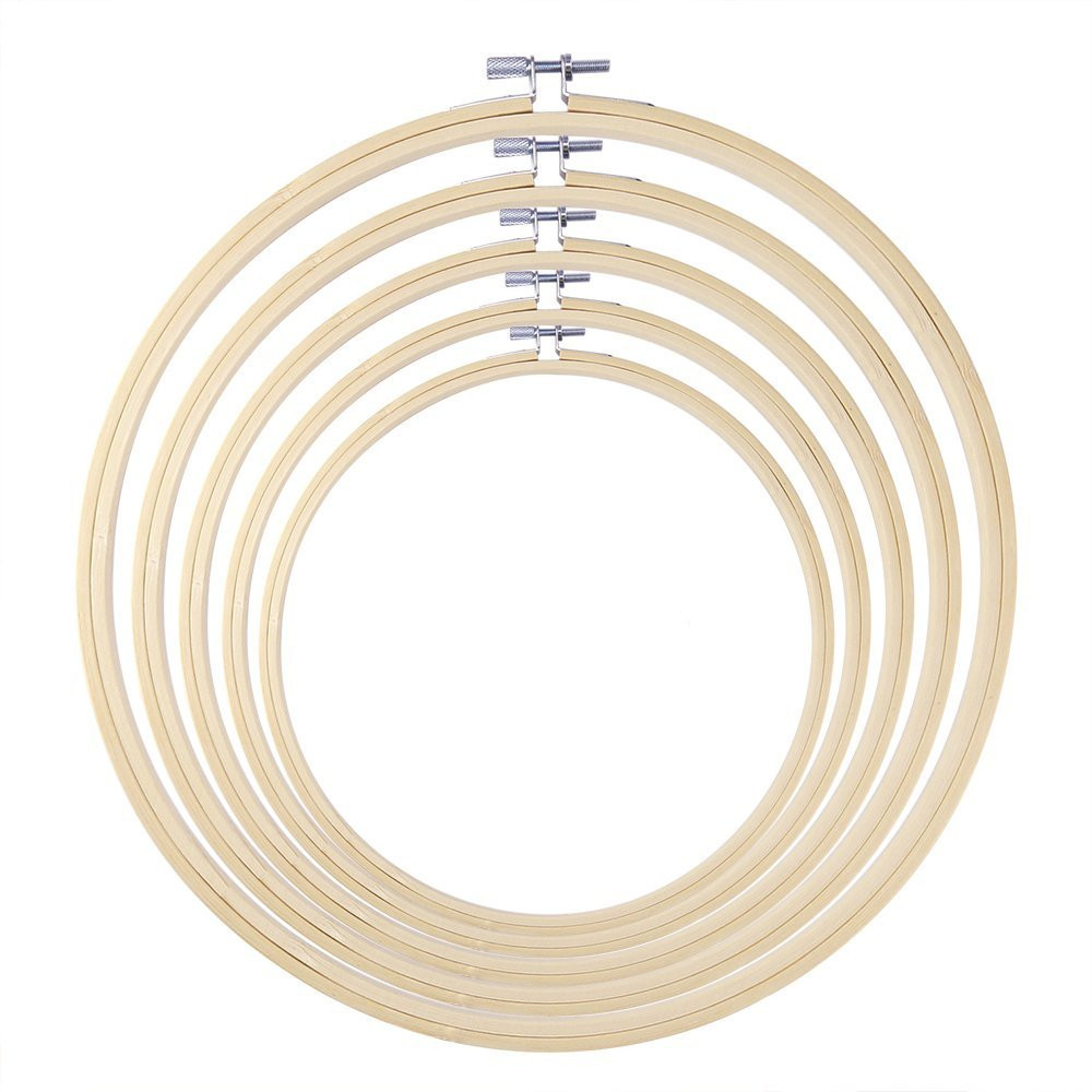 30cm DIY Embroidery Hoop Tool  - Wood Ring Blank ulasan dan harga