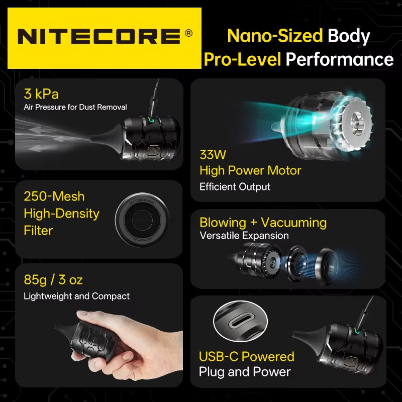 NITECORE BB nano Wired Portabl - Vacuum Chamber Small ulasan dan harga